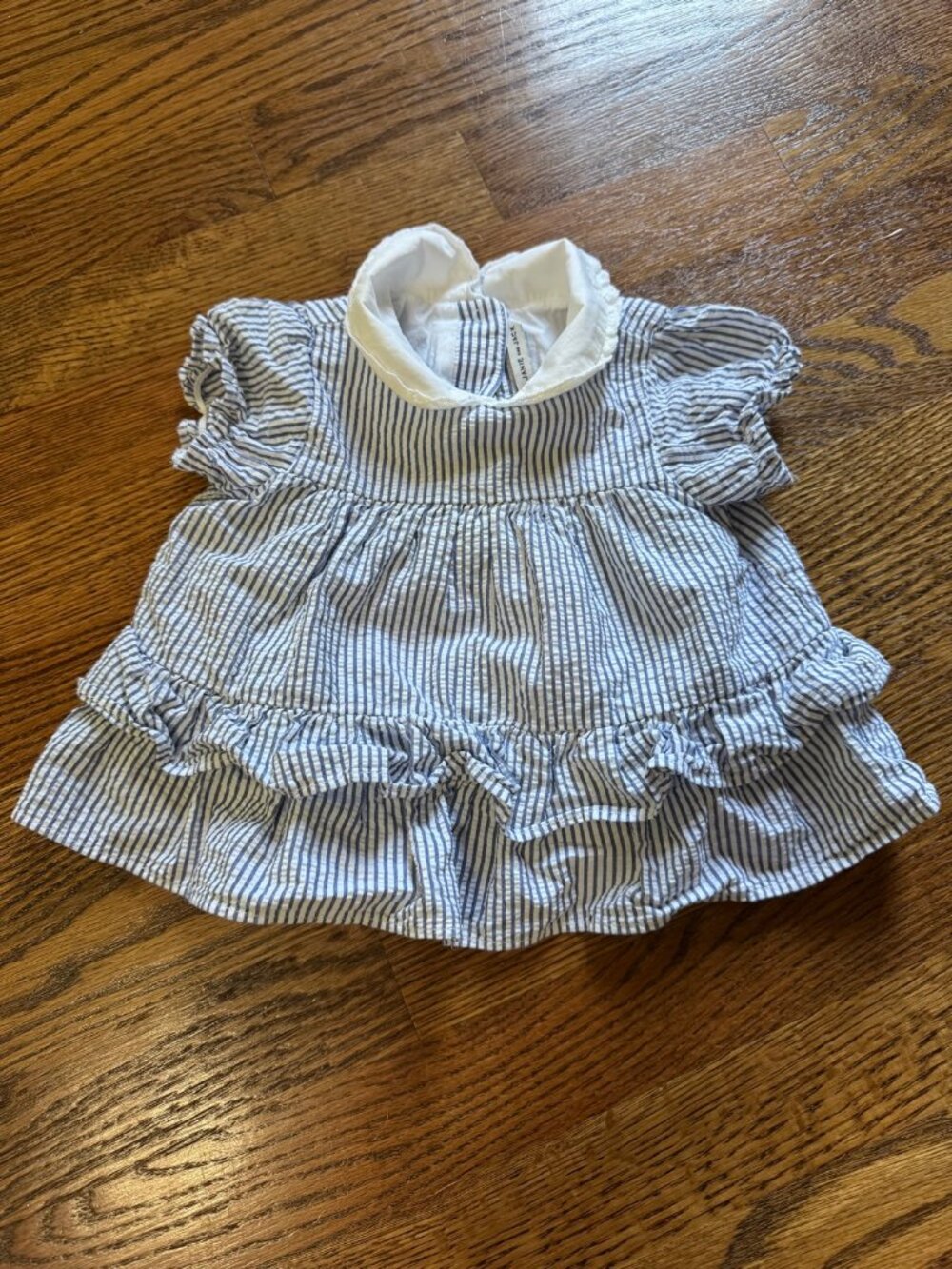 Janie and Jack Seersucker Ruffle 2-Pc Set | 6-12M